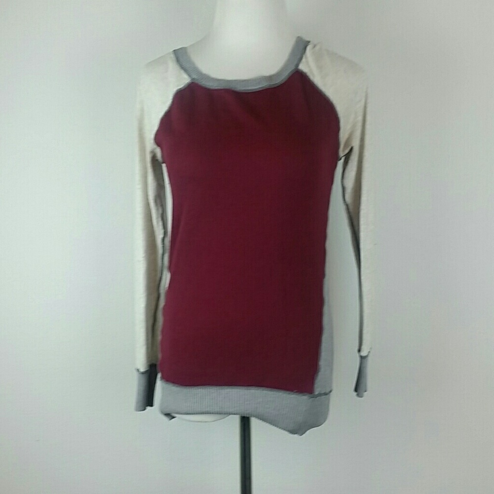 SO l Color Block Sweatshirt Nice B2